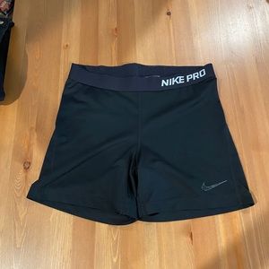 Nike pro booty shorts combat short shorts black basic large l
